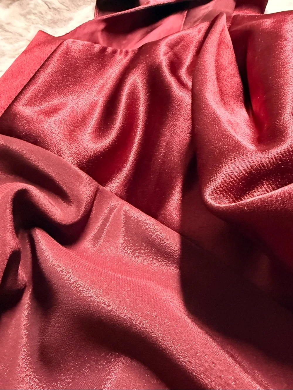 Aspeed U.S.A. Women’s Burgundy Formal Gown Size 2XL Sleeveless Evening Dress - Picture 6 of 7